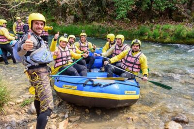 Rafting in Lousios and Alfeios rivers - Lousios River to Alfios River: 6 km of easy-moderate rapids (Level 2–3)