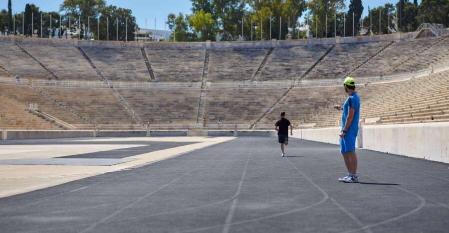 Running Through The History Of Athens with personal trainer - Panathenaic Stadium: The Finish That Makes the Work Feel Worth It