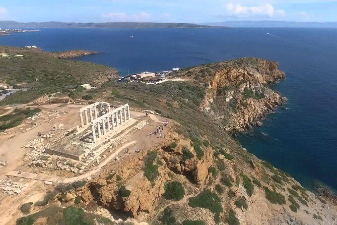 Snorkeling and swimming tour to the Poseidon's temple at Sounio cape - Temple of Poseidon at Cape Sounion: the payoff view