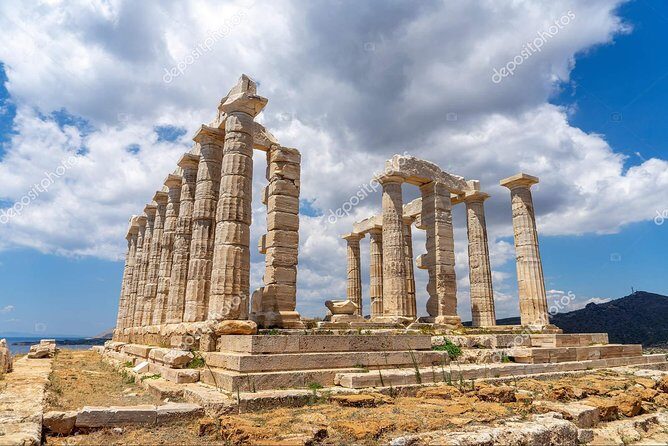 Snorkeling and swimming tour to the Poseidon's temple at Sounio cape - Transfers, mobile ticket, and English-speaking simplicity