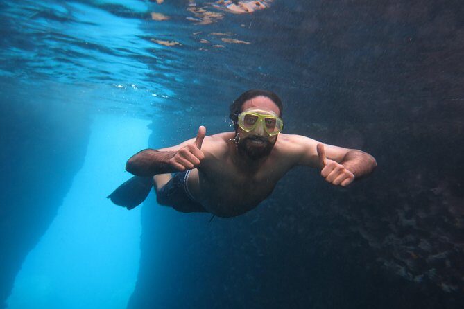 Snorkeling and swimming tour to the Poseidon's temple at Sounio cape - Vouliagmeni Lake stop: a scenic reset before Cape Sounion