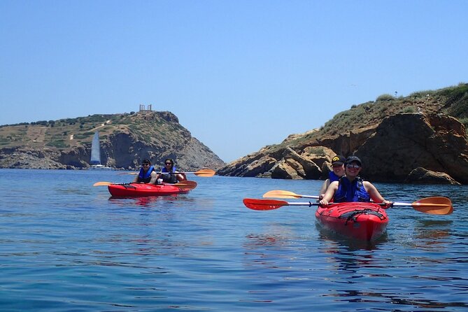 Sounio Sea Kayak Tour to the Temple of Poseidon full program - Route and timing: Temple of Poseidon, Legrena swimming, Sounio lunch by the sea