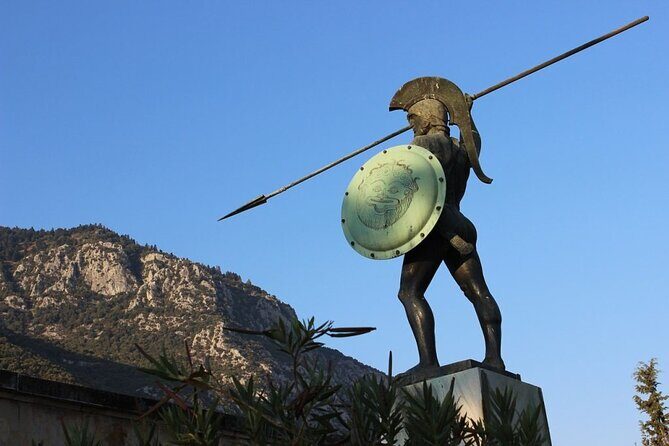 Spiritual Delphi & Thermopylae Battlefield Private Full Day Tour - Thermopylae battlefield stop: Leonidas Monument and the 10-minute orientation video