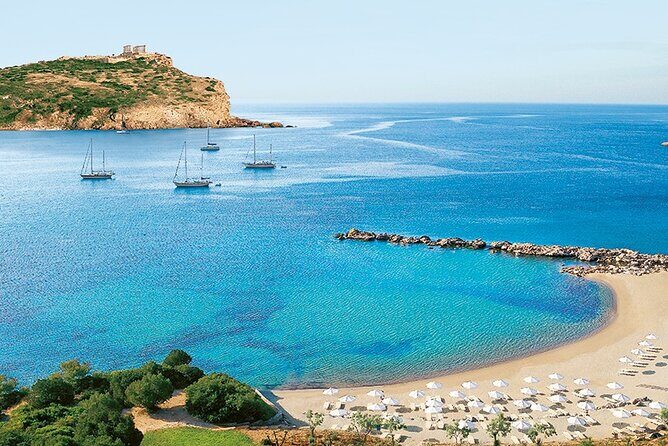 Sunset tour to Cape Sounio Poseidon Temple And Athens Riviera 5h - Private pickup and the drive south along Athens Riviera