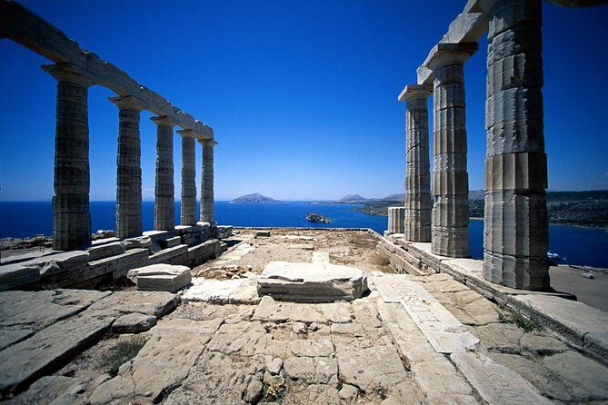 Temple of Poseidon sunset @ Cape Sounio (And dinner time) - Dinner by the sea: family tavern, timed after the sunset