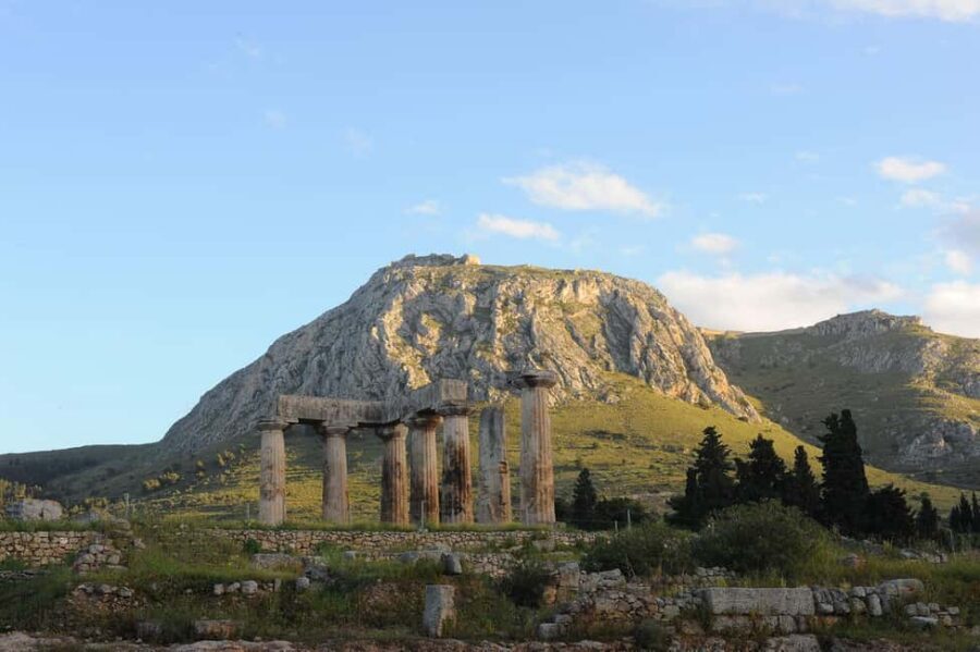 "Tour in Athens & Corinth:Highlights & Path of Apostle Paul" - Ancient Corinth + museum time: Temple of Apollo and enough room to breathe