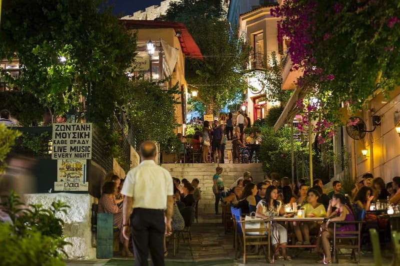 Traditional Greek Show in Plaka with Dinner - From Hotel Pickup to Night Views: How the Evening Starts