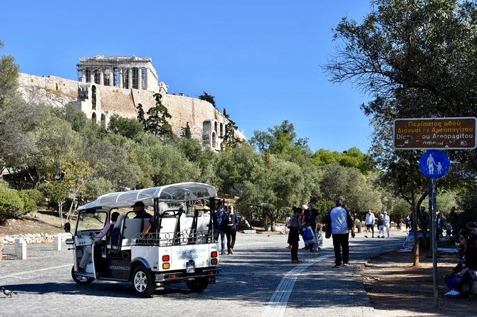 Tuk Tuk Athens Complete City Center Tour - 100% Electric (3 hour) - Plaka in motion: why riding the old lanes beats rushing on foot