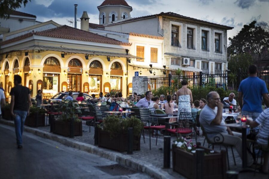 Twilight Athens Tour inc. rooftops, tastings & 3 drinks - The heart of the tour: meze plus 3 spirits without the guesswork