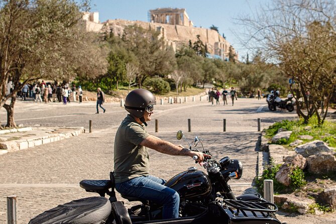 VIP Private Guided Tour of Athens Acropolis & Plaka in a Sidecar - Thiseio: a calmer ride with Temple of Hephaestus views