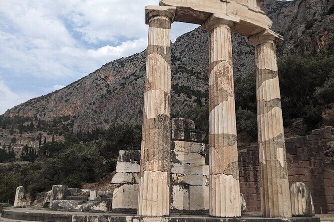 Visit Delphi & Meteora Monasteries Luxury Private Tour FromAthens - Temple of Apollo and the Pythia Myth Machine