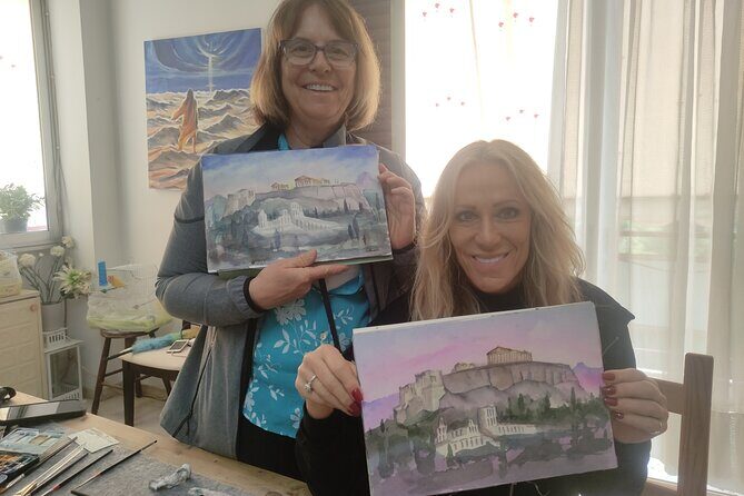 workshop for painting acropolis/landscape with local artist - Composition and perspective: making Greek scenes feel real